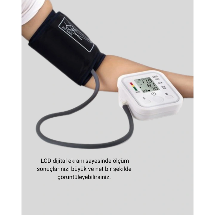 BFS Üst Koldan Ölçüm Dijital Tansiyon Aleti – IHB Aritmi Uyarılı ve Çift Hafızalı