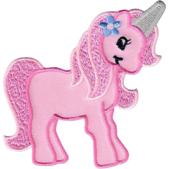 BFS  Ütü İle Yapışan Unicorn Pembe Arma 4x4 cm