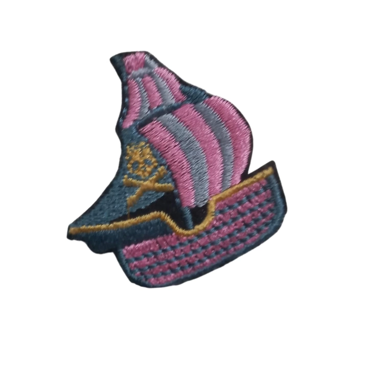 BFS  Ütü İle Yapışan Yelkenli Pembe Arma 4x3 cm
