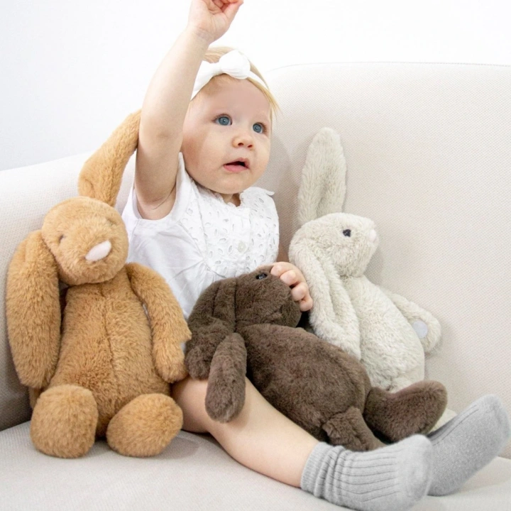 BFS    Uyku Arkadaşım Oturabilen Tavşan 30 Cm 730 Açık Kahve