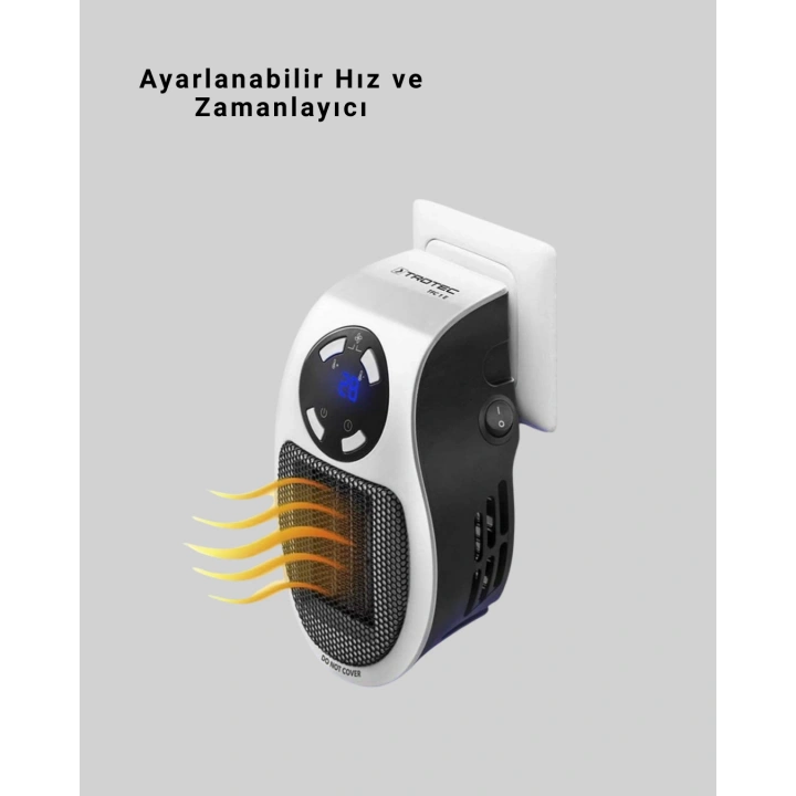 BFS Uzaktan Kumandalı Priz Tipi Seramik Isıtıcı Zaman Ayarlı