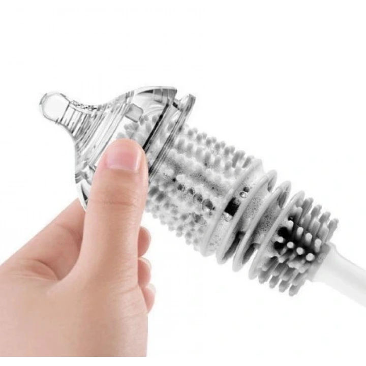 BFS Uzun Saplı Silikon Biberon ve Kavanoz Yıkama Fırçası