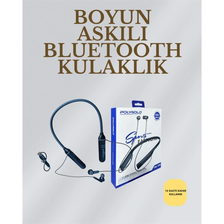 BFS Uzun Süreli Kullanım İçin  – Kablosuz Boyun Bantlı Kulaklık, 50 Saat Batarya