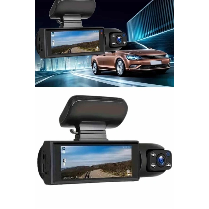 BFS Video ve Fotoğraf Kaydedici Sürüş Kamerası Ön ve Arka Çift Kameralı