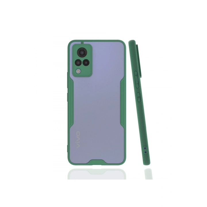 BFS  Vivo V21 Kılıf Platin Silikon - Yeşil