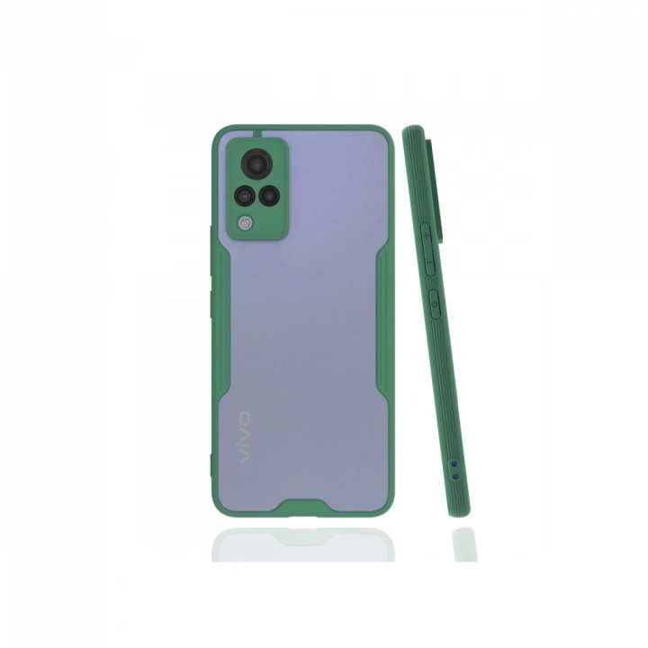BFS  Vivo V21 Kılıf Platin Silikon - Yeşil