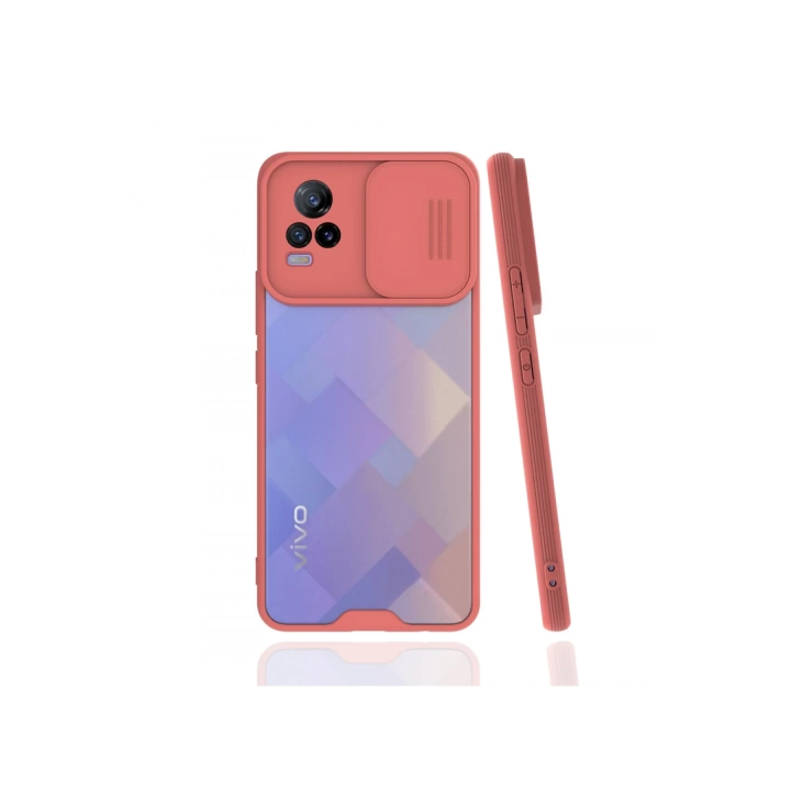 BFS  Vivo V21e Kılıf Platin Kamera Koruma Silikon - Pembe