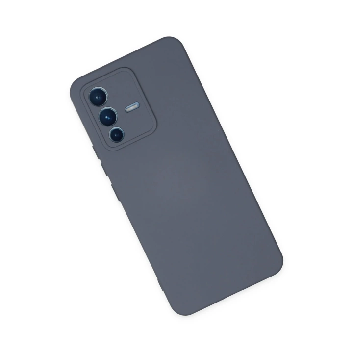 BFS  Vivo V23 5G Kılıf Nano içi Kadife Silikon - Gri