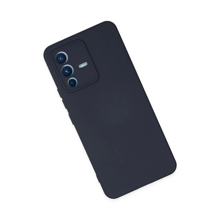 BFS  Vivo V23 5G Kılıf Nano içi Kadife Silikon - Lacivert