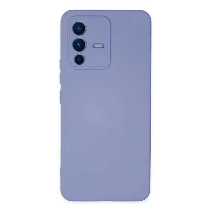 BFS  Vivo V23 5G Kılıf Nano içi Kadife Silikon - Lila