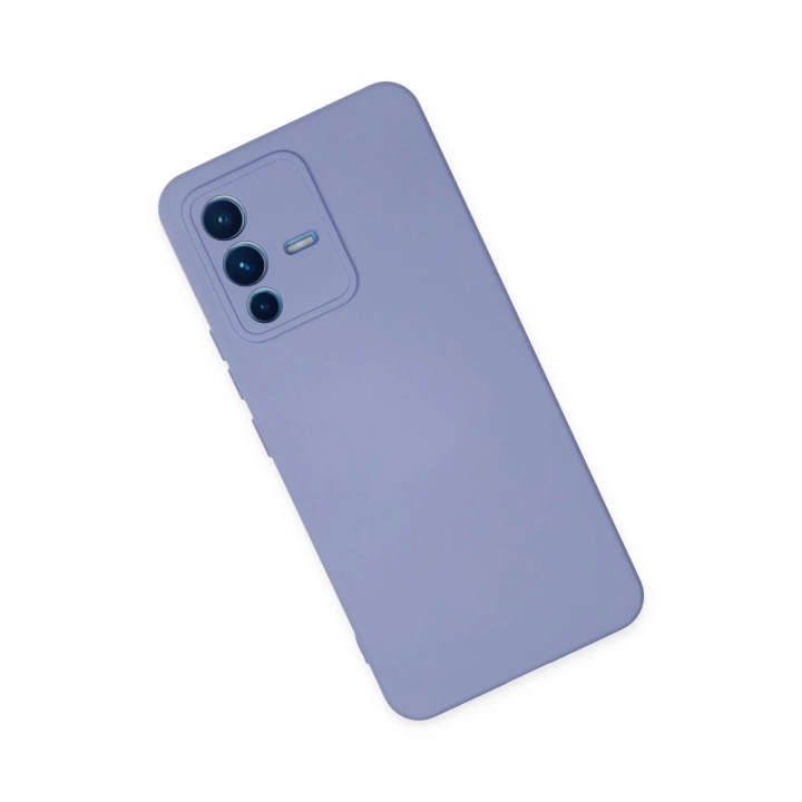 BFS  Vivo V23 5G Kılıf Nano içi Kadife Silikon - Lila