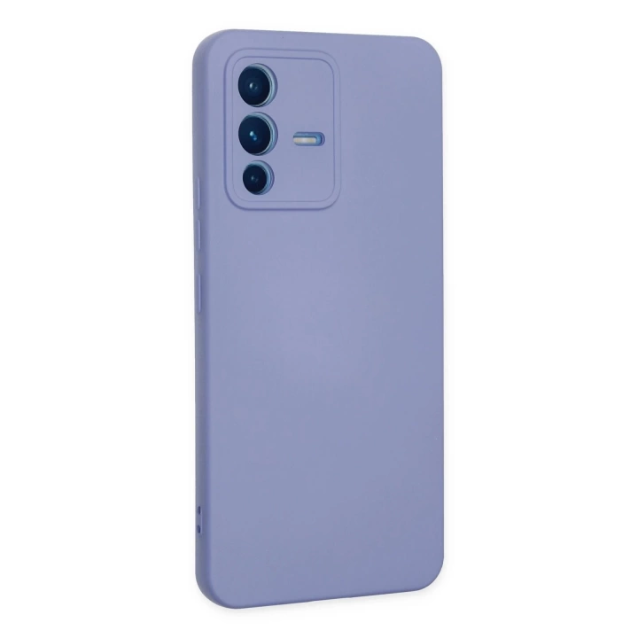 BFS  Vivo V23 5G Kılıf Nano içi Kadife Silikon - Lila