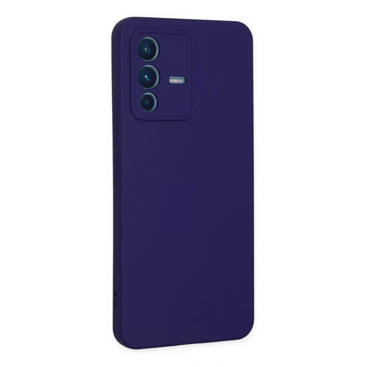 BFS  Vivo V23 5G Kılıf Nano içi Kadife Silikon - Mor