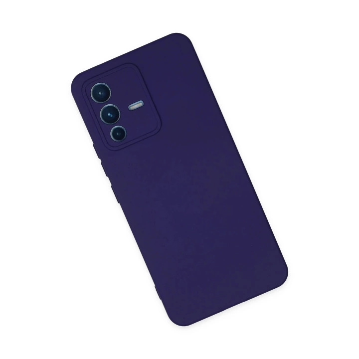 BFS  Vivo V23 5G Kılıf Nano içi Kadife Silikon - Mor
