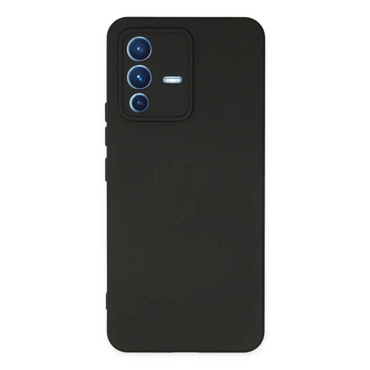 BFS  Vivo V23 5G Kılıf Nano içi Kadife Silikon - Siyah