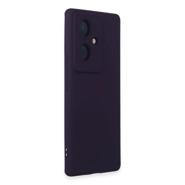 BFS  Vivo V29 Lite Kılıf Nano içi Kadife Silikon - Mor
