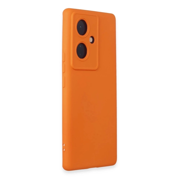 BFS  Vivo V29 Lite Kılıf Nano içi Kadife Silikon - Turuncu