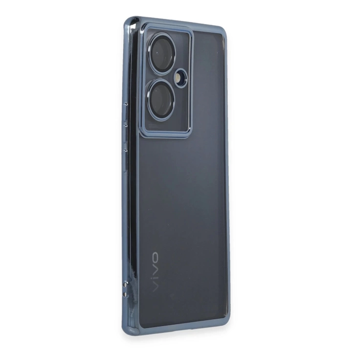 BFS  Vivo V29 Lite Kılıf Razer Lensli Silikon - Açık Mavi