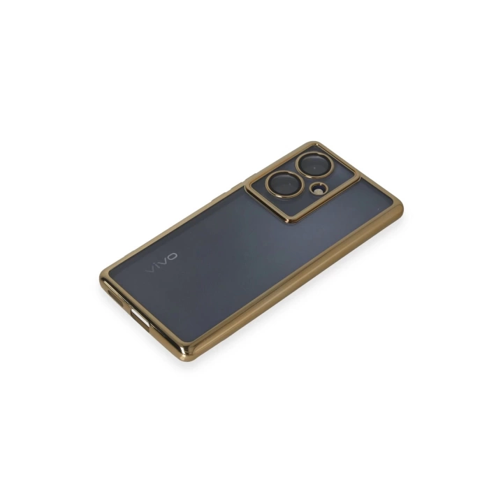 BFS  Vivo V29 Lite Kılıf Razer Lensli Silikon - Gold