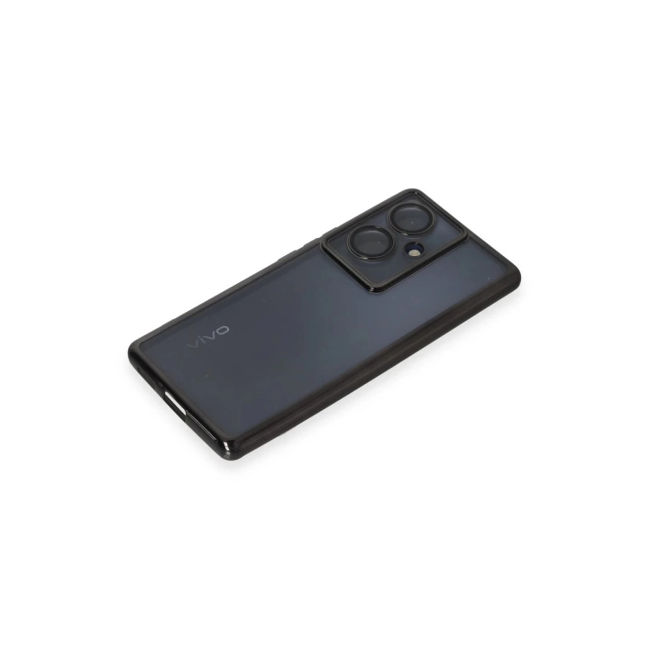 BFS  Vivo V29 Lite Kılıf Razer Lensli Silikon - Siyah
