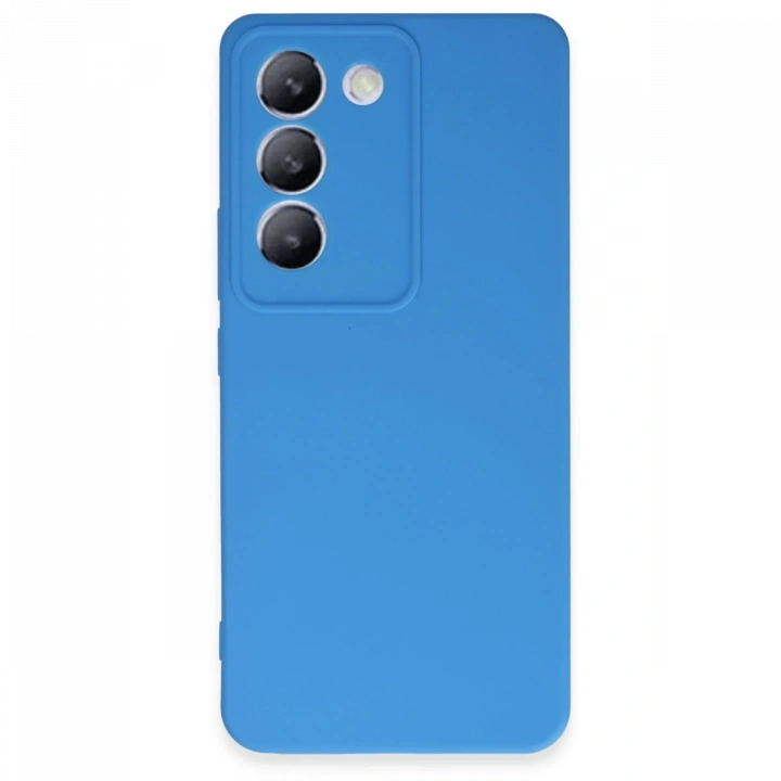 BFS  Vivo V30 Lite 4G Kılıf First Silikon - Mavi