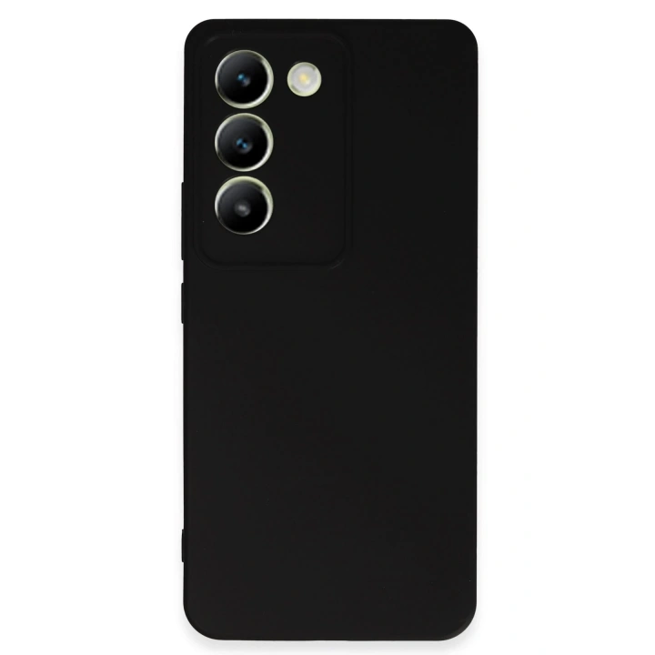 BFS  Vivo V30 Lite 4G Kılıf First Silikon - Siyah