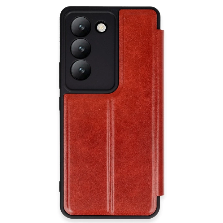 BFS  Vivo V30 Lite 4G Kılıf Flip Cover - Kırmızı