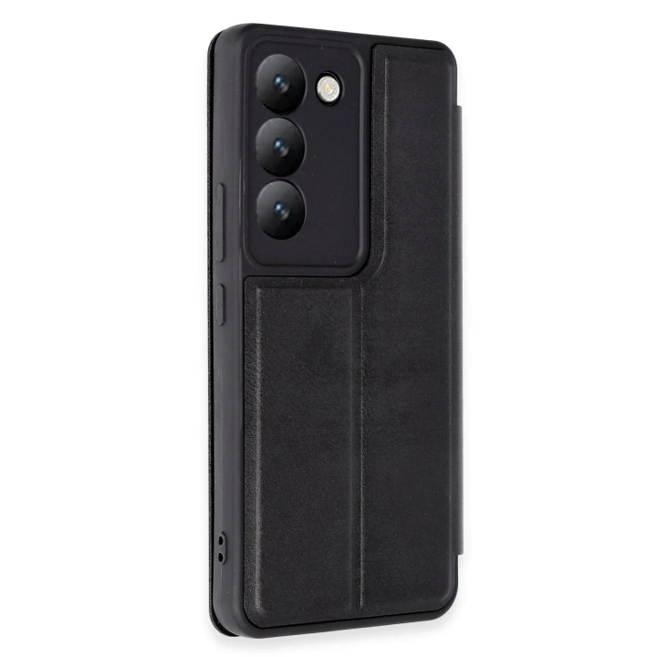 BFS  Vivo V30 Lite 4G Kılıf Flip Cover - Siyah
