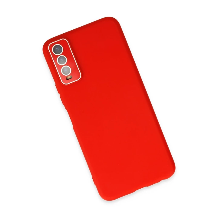 BFS  Vivo Y11S Kılıf Lansman Glass Kapak - Kırmızı