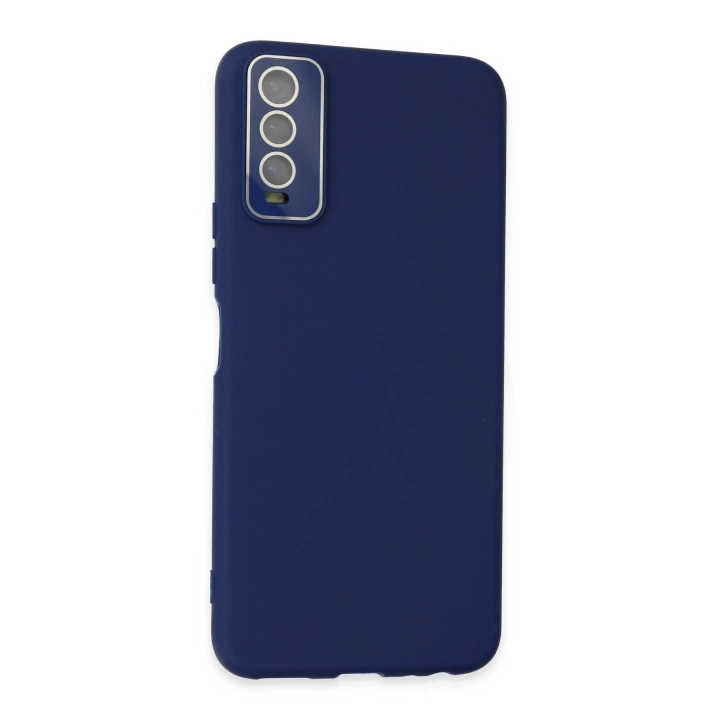 BFS  Vivo Y11S Kılıf Lansman Glass Kapak - Sky Blue