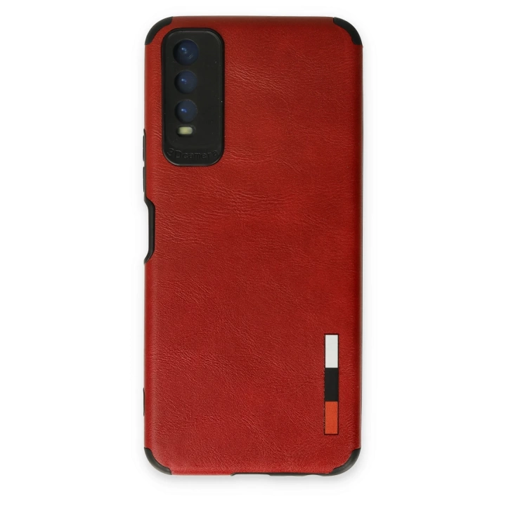 BFS  Vivo Y11S Kılıf Loop Deri Silikon - Kırmızı