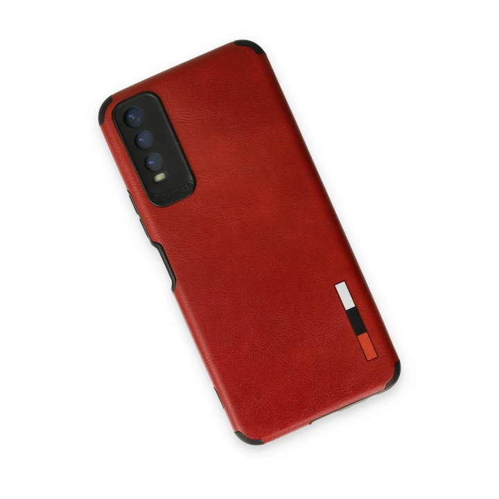 BFS  Vivo Y11S Kılıf Loop Deri Silikon - Kırmızı