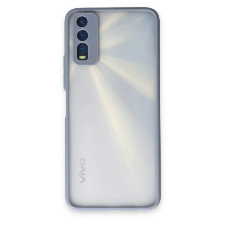 BFS  Vivo Y11S Kılıf Montreal Silikon Kapak - Gri