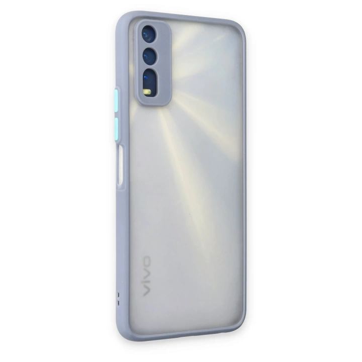 BFS  Vivo Y11S Kılıf Montreal Silikon Kapak - Gri