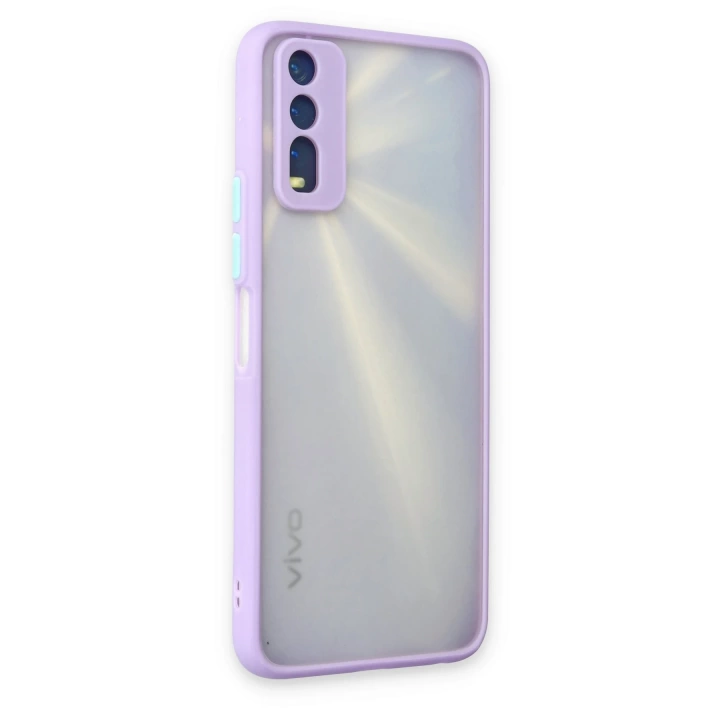 BFS  Vivo Y11S Kılıf Montreal Silikon Kapak - Mor