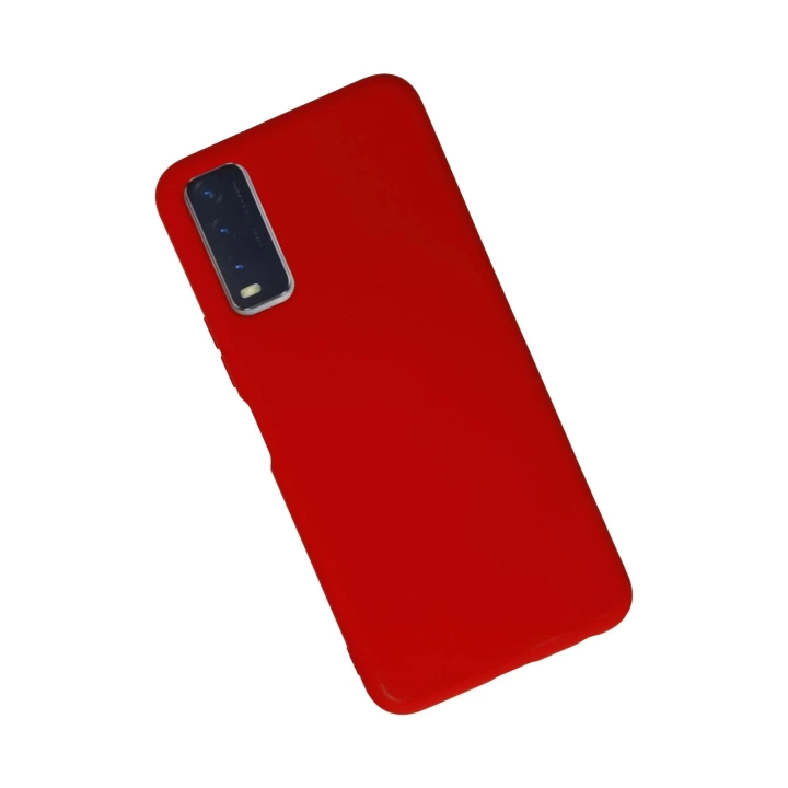 BFS  Vivo Y11S Kılıf Nano içi Kadife Silikon - Kırmızı