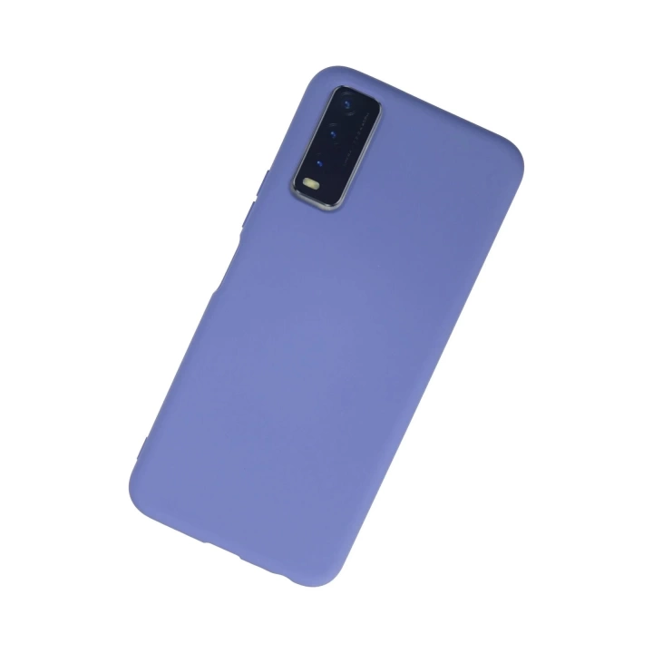 BFS  Vivo Y11S Kılıf Nano içi Kadife Silikon - Lila