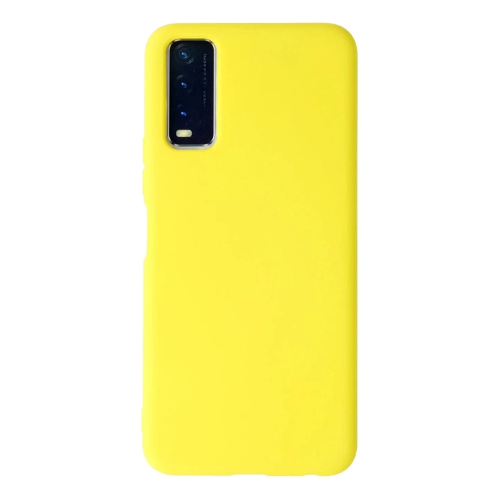 BFS  Vivo Y11S Kılıf Nano içi Kadife Silikon - Sarı