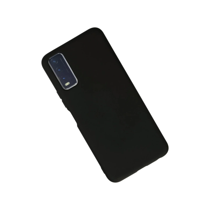 BFS  Vivo Y11S Kılıf Nano içi Kadife Silikon - Siyah