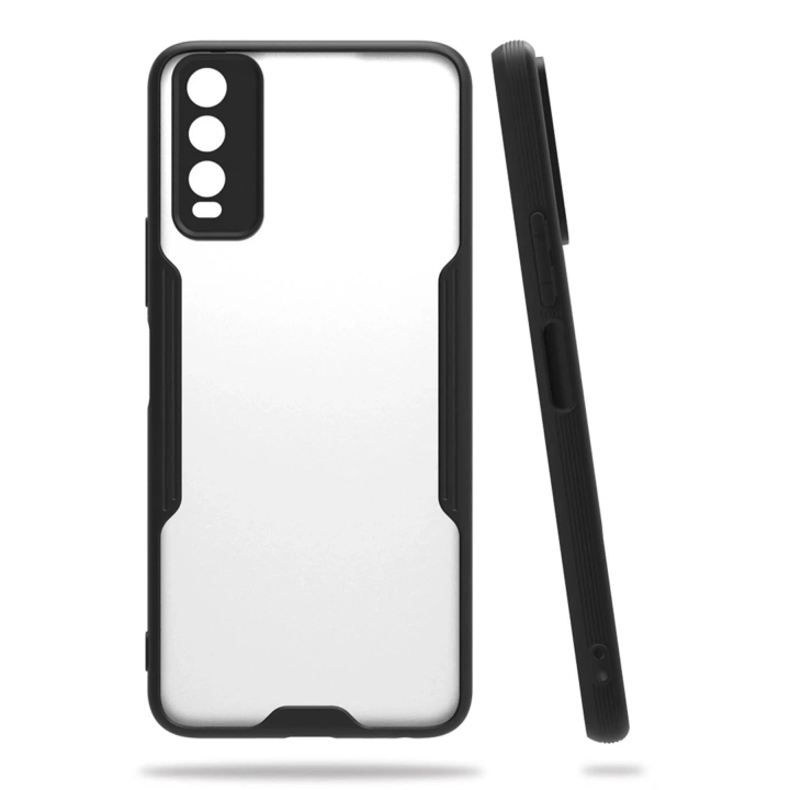 BFS  Vivo Y11S Kılıf Platin Silikon - Siyah