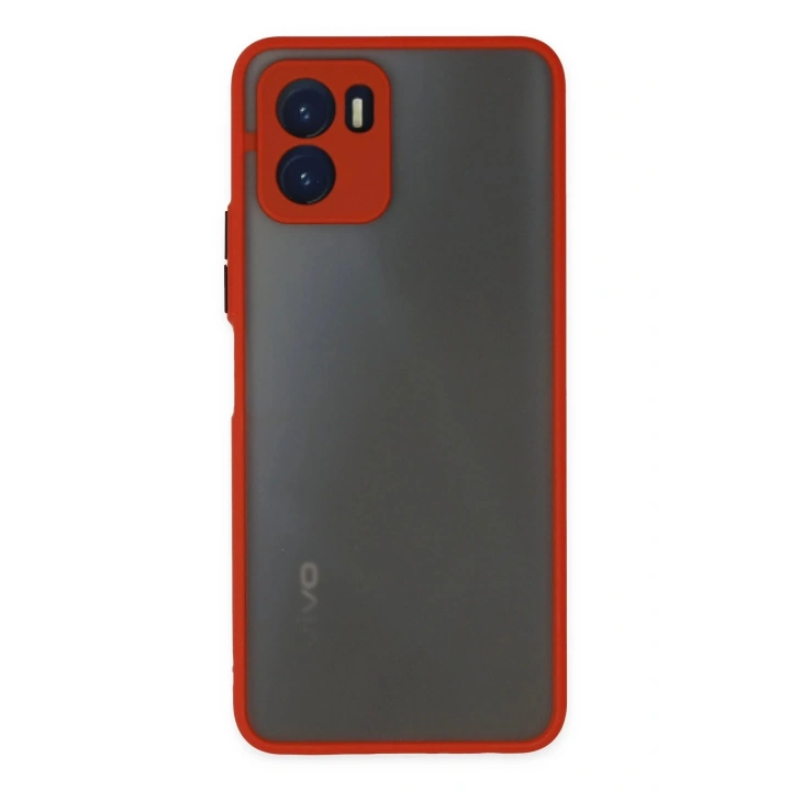 BFS Vivo Y15S Kılıf Montreal Silikon Kapak - Kırmızı