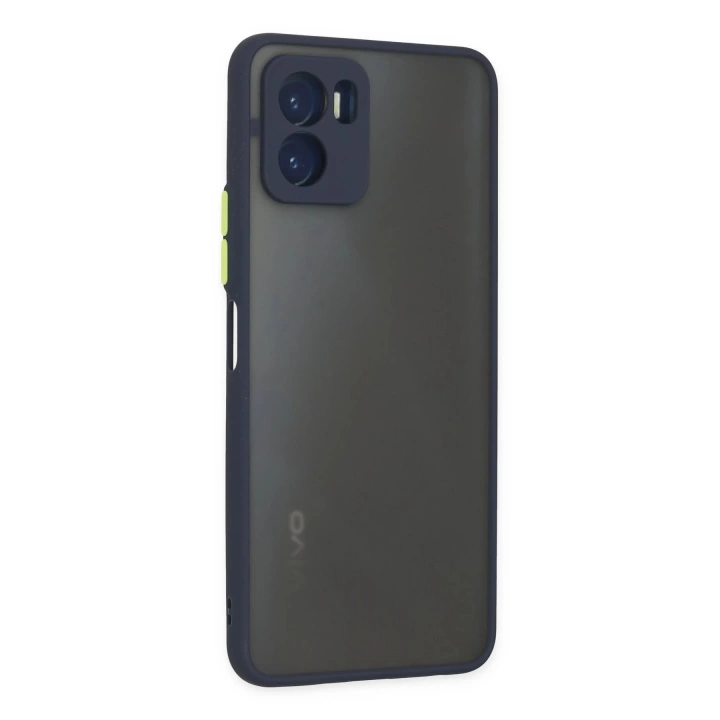 BFS  Vivo Y15S Kılıf Montreal Silikon Kapak - Lacivert