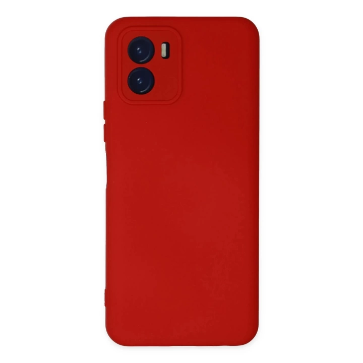 BFS  Vivo Y15S Kılıf Nano içi Kadife Silikon - Kırmızı