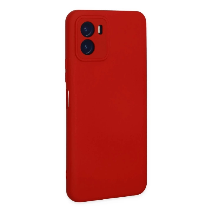 BFS  Vivo Y15S Kılıf Nano içi Kadife Silikon - Kırmızı