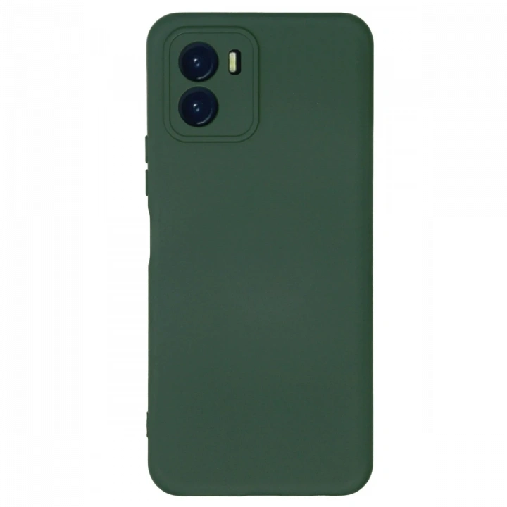 BFS  Vivo Y15S Kılıf Nano içi Kadife Silikon - Koyu Yeşil