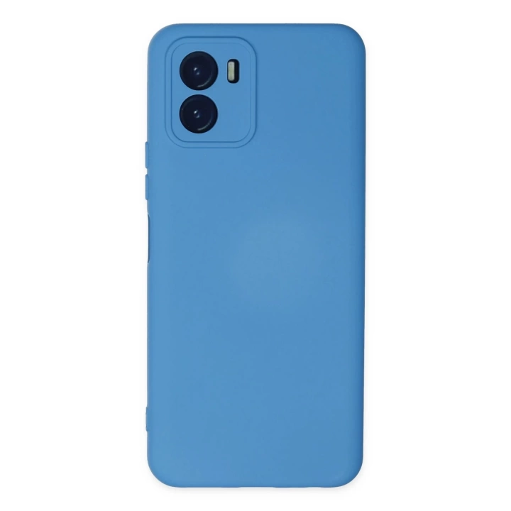 BFS  Vivo Y15S Kılıf Nano içi Kadife Silikon - Mavi