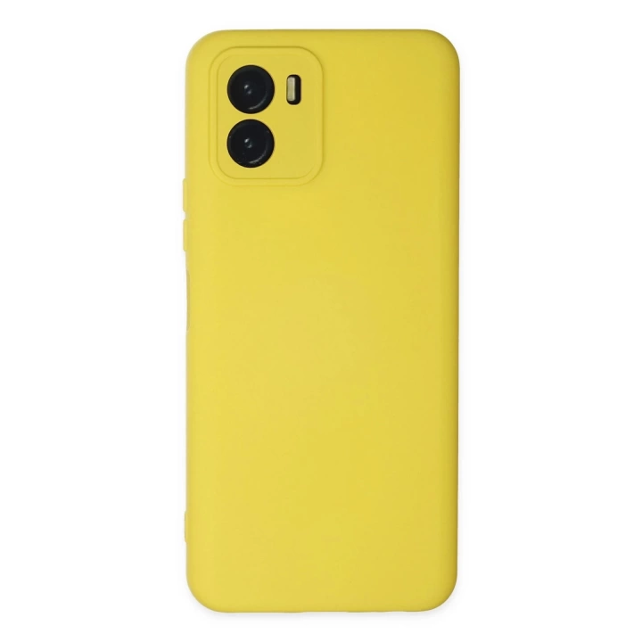 BFS  Vivo Y15S Kılıf Nano içi Kadife Silikon - Sarı
