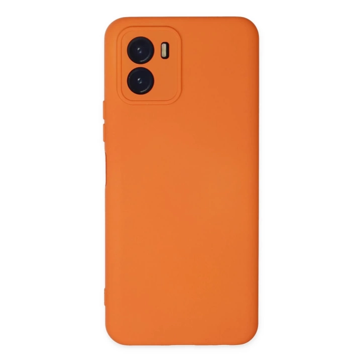 BFS  Vivo Y15S Kılıf Nano içi Kadife Silikon - Turuncu