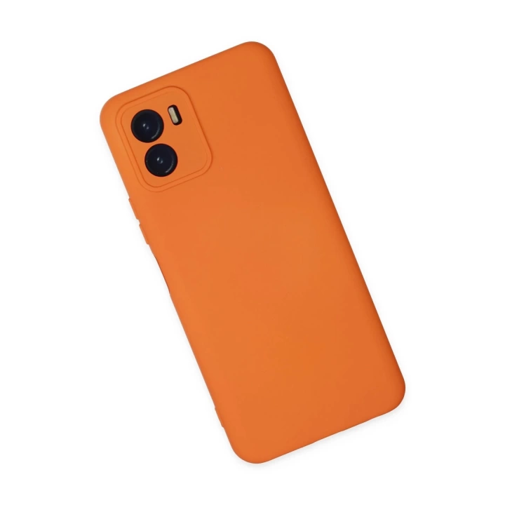 BFS  Vivo Y15S Kılıf Nano içi Kadife Silikon - Turuncu
