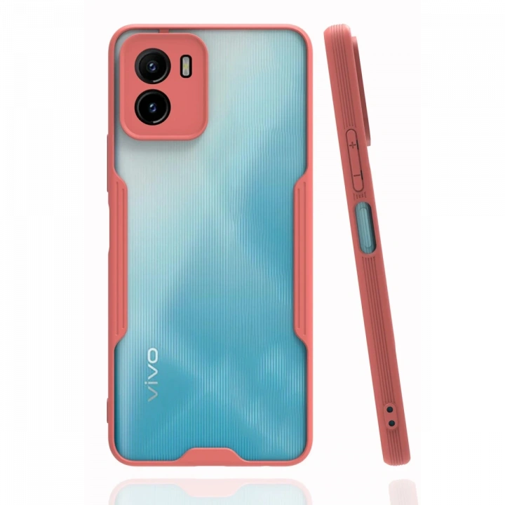 BFS  Vivo Y15S Kılıf Platin Silikon - Pembe